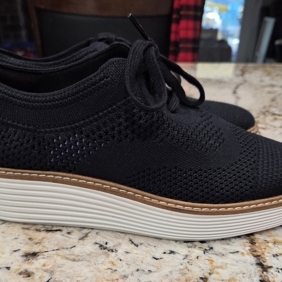 Cole Haan Stitchlite Wingtip Oxford Shoes Black Womens Size 8B New NWOB - Picture 3 of 9